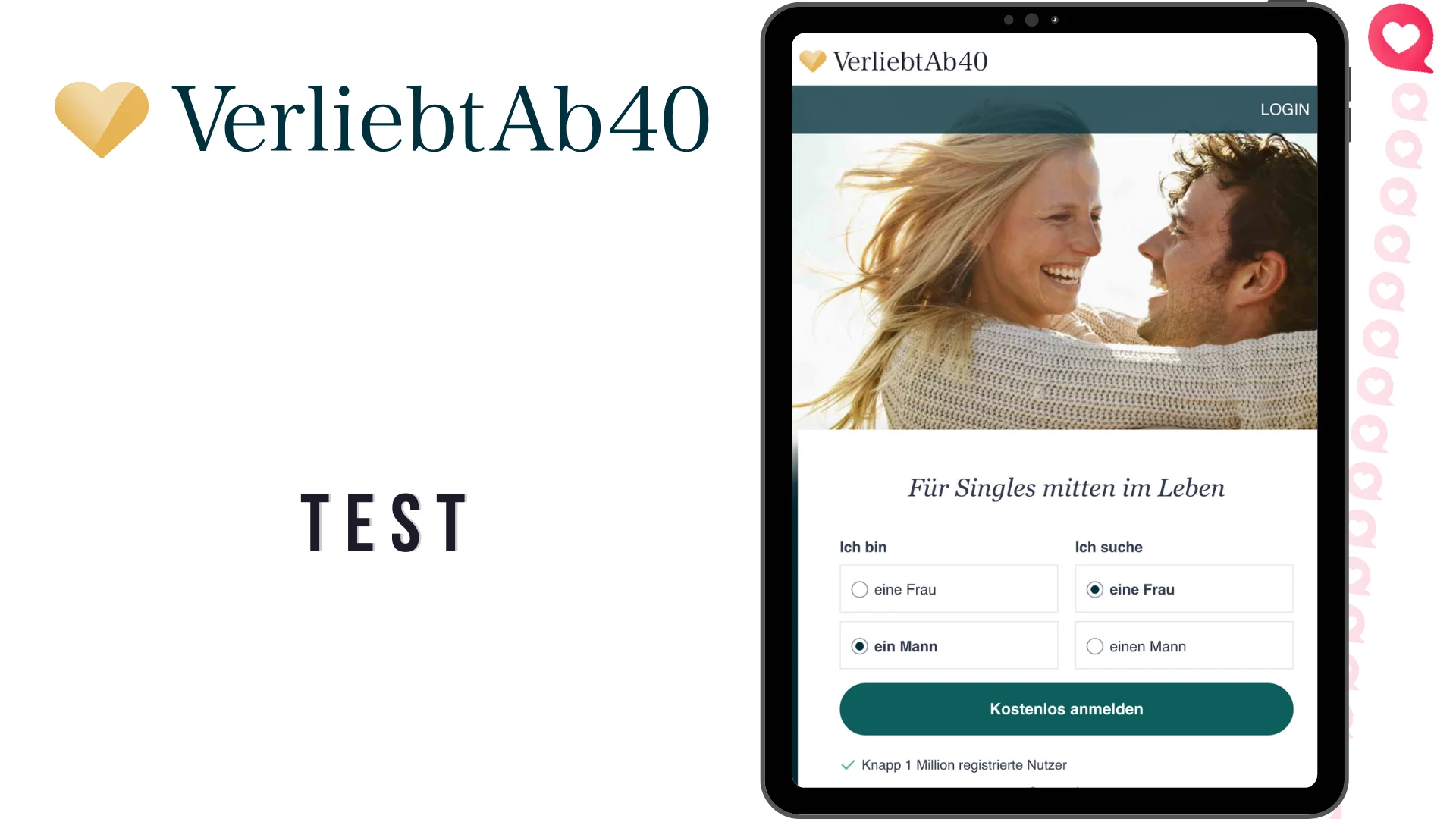 VerliebtAb40 Bewertung